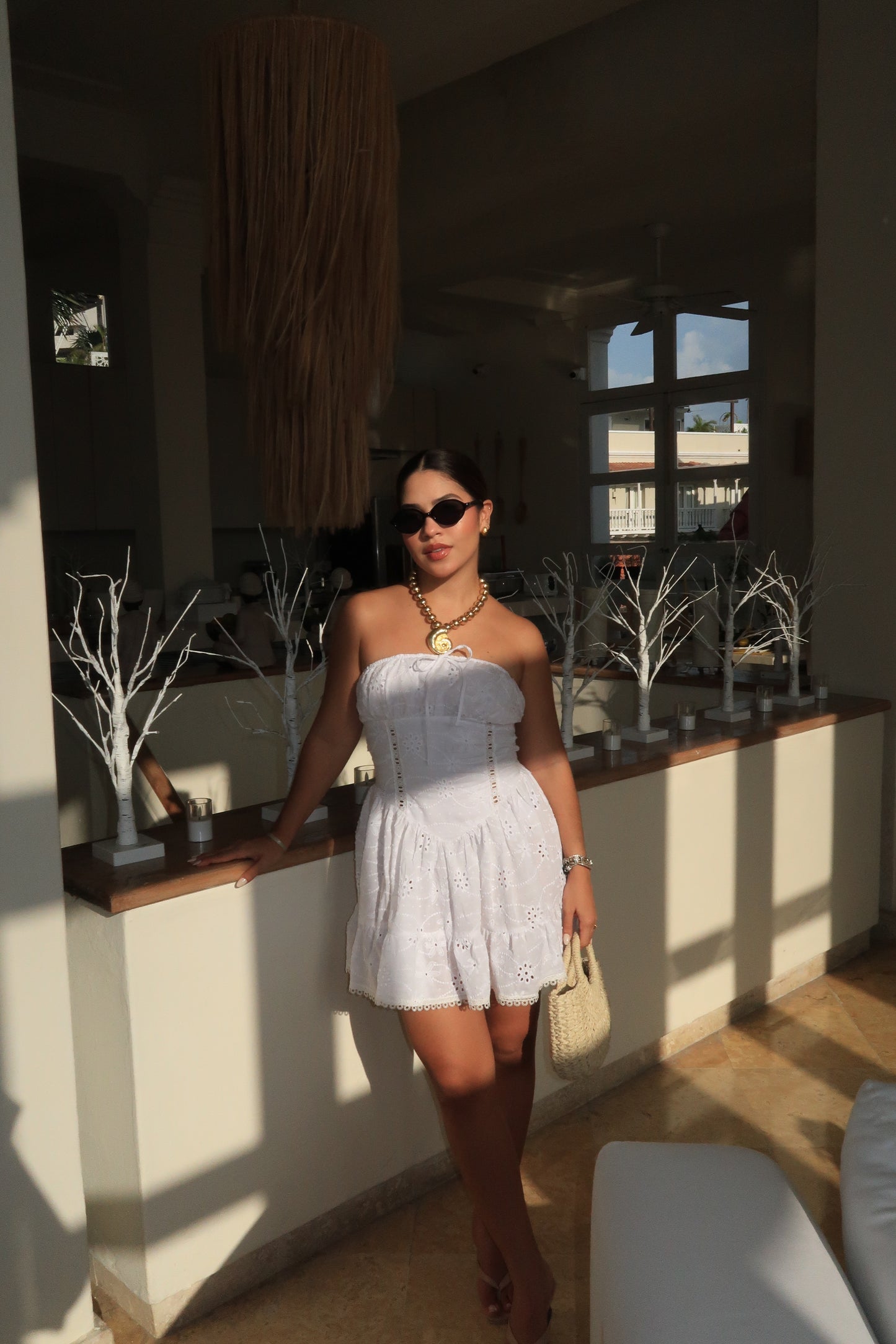 VESTIDO CELESTE