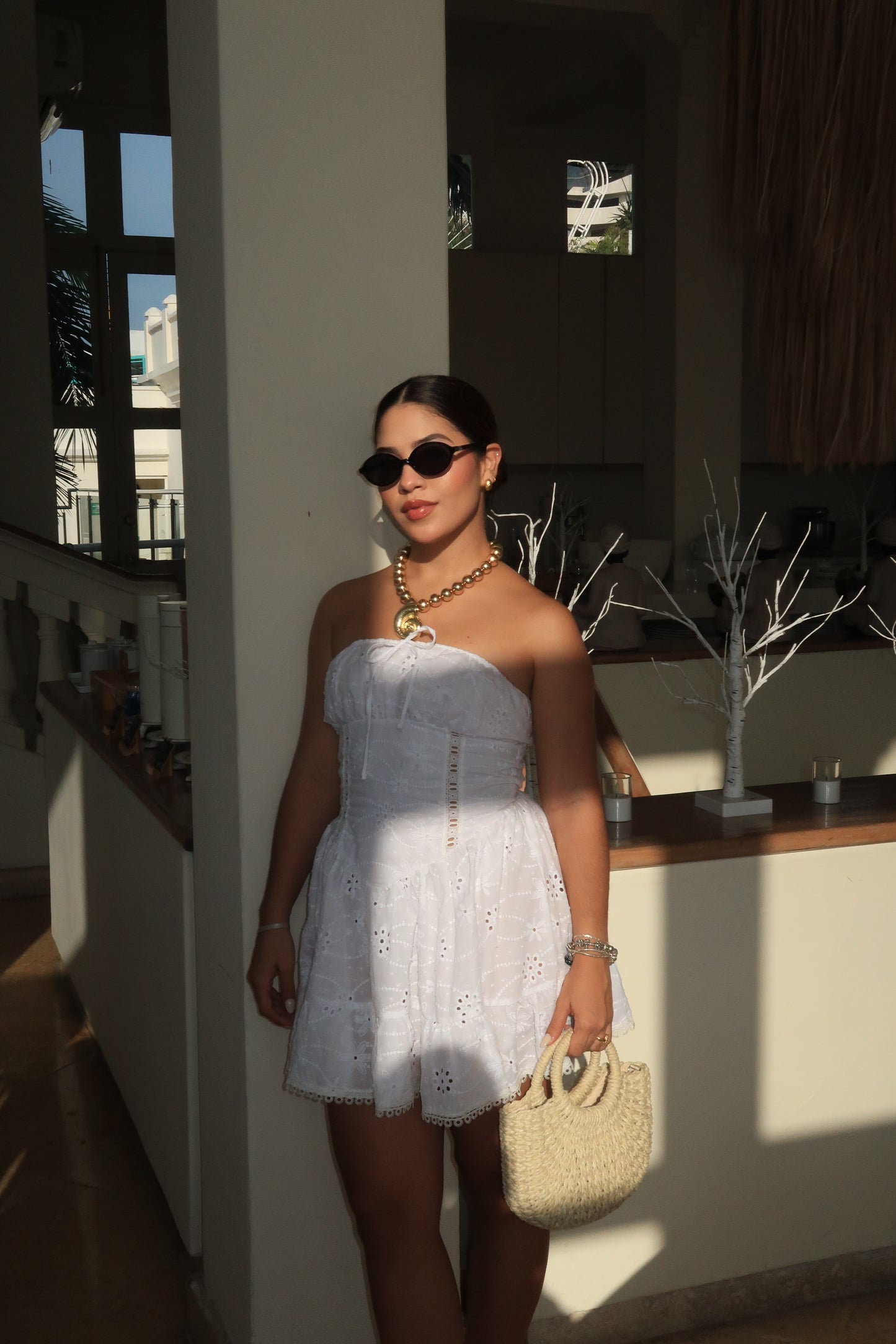 VESTIDO CELESTE