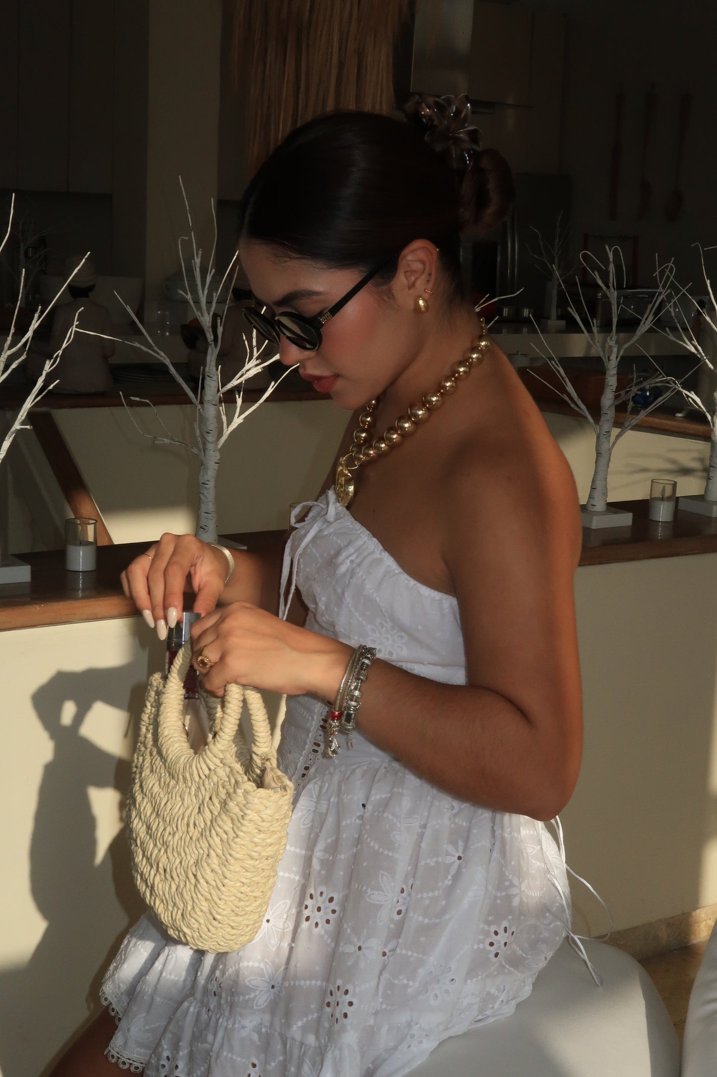 VESTIDO CELESTE